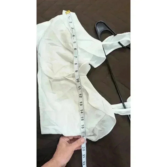 White braletre top size L by Jasper Cornell - Picture 5 of 6